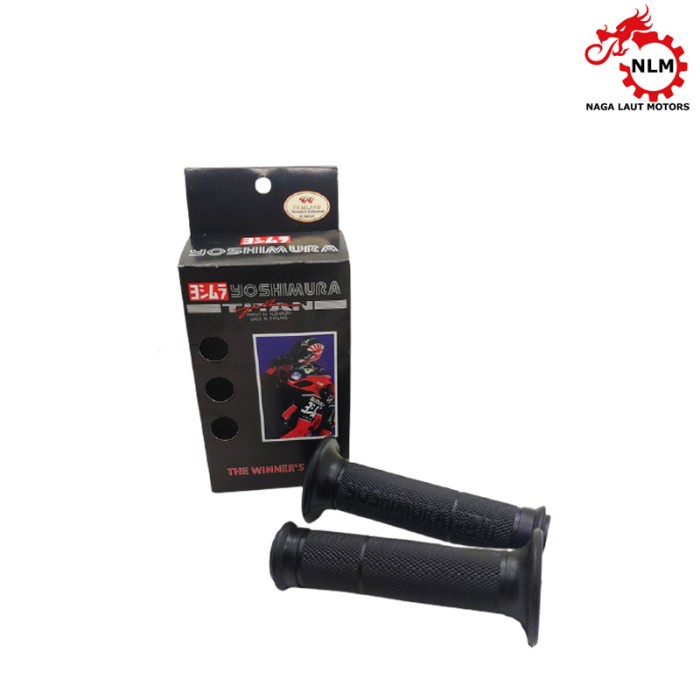 HAND GRIP HITAM POLOS RACING UNIVERSAL HONDA YAMAHA SUZUKI