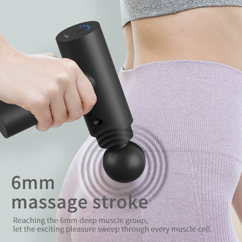 4 in 1 Fascial Gun Massage Gun Alat Pijat Getar Terapi Otot Therapy Massager Gym Pembentuk Otot Electric