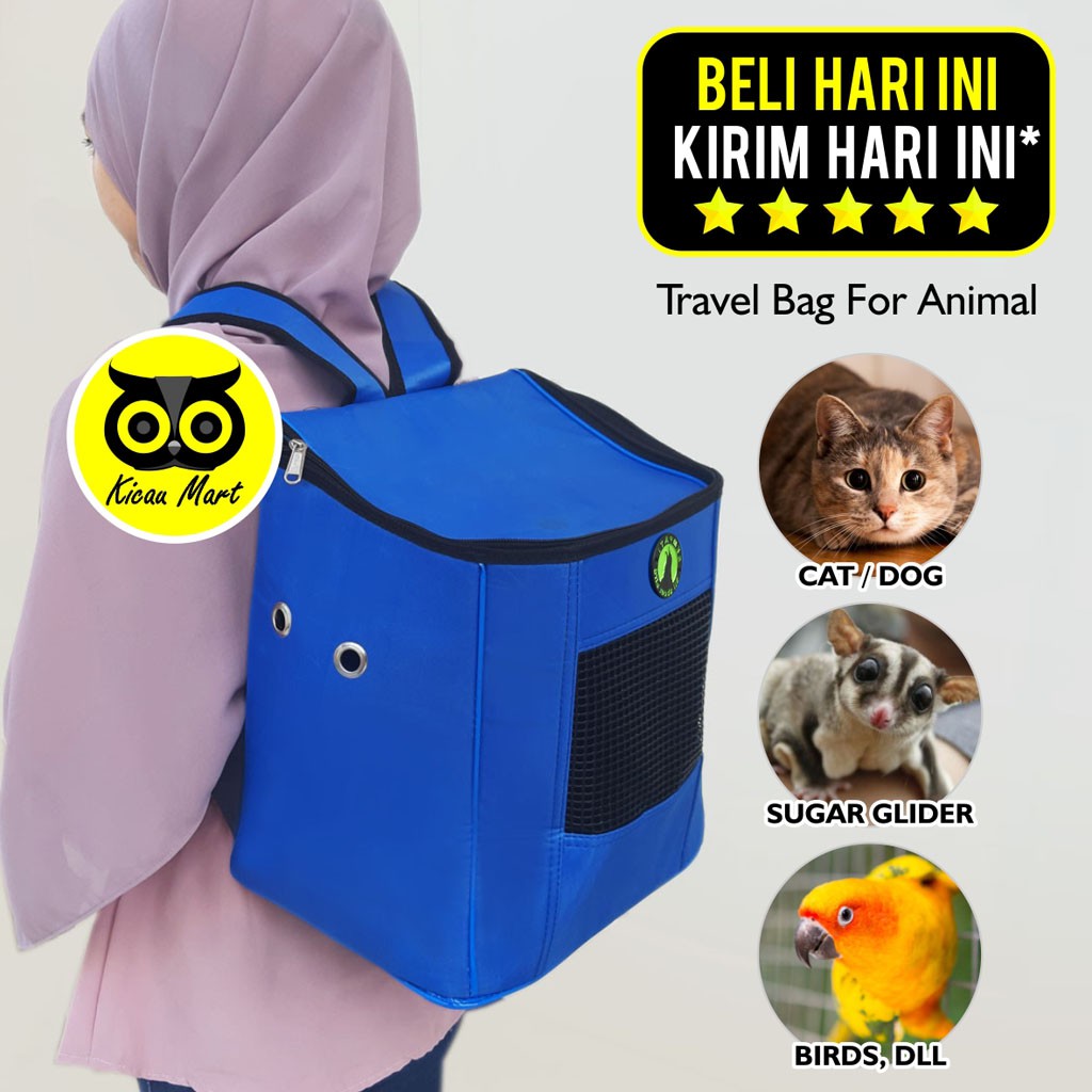TAS KUCING / TRAVEL PACKBAG CAT/RANSEL HEWAN BURUNG ANJING GATSH PET CARRIER TAS RANSEL SEMPATI TSKTR