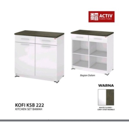 Kitchen Set Bawah 2 Pintu / Kitchen Set Activ Kofi KSB 222