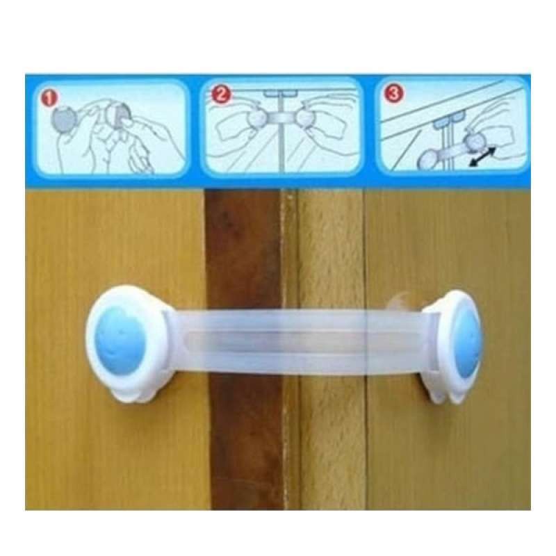 Trend-Pengaman lemari laci pintu perabotan Pengait Laci Safety Lock Smile