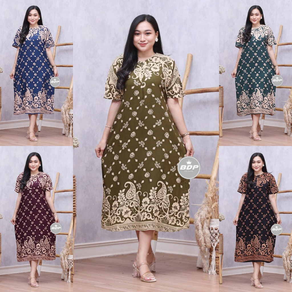 Daster Wanita Rayon Grade A Busui Resleting Depan Baju Tidur Daster Kekinian