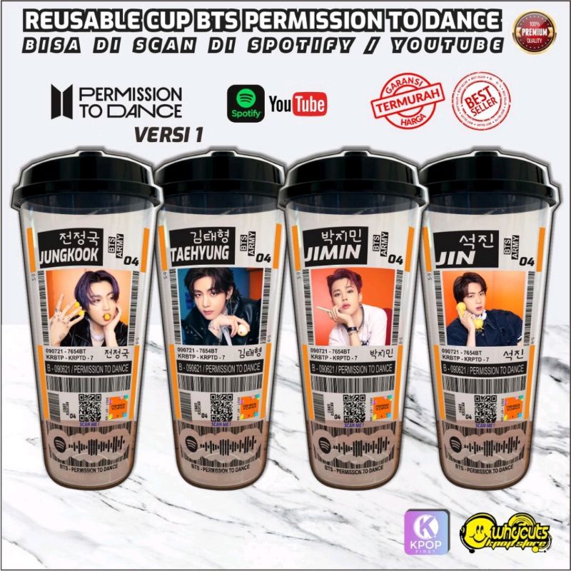 Reusable Cup BTS PERMISSION TO DANCE