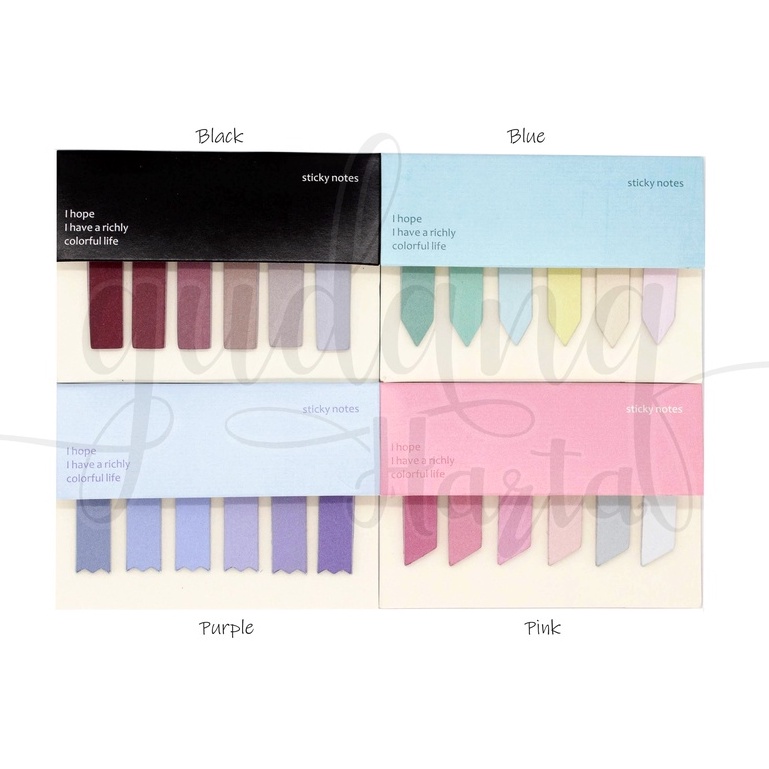 

Sticky Notes Shape Rainbow Pastel Notes Motif Pelangi DIY GH 301174