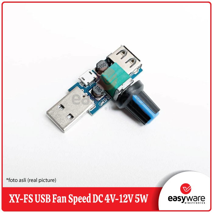 XY-FS DC 4V-12V 5W USB Fan Stepless Governor USB Fan Speed Controller