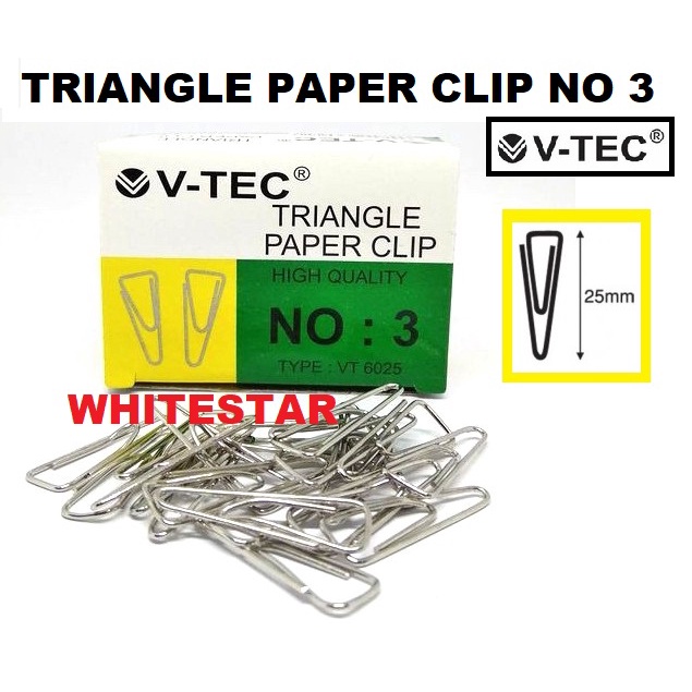 

paper clip no 3 / trigonal triangle clip / jepit kertas v-tec
