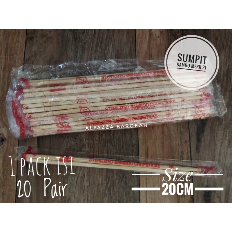 Sumpit / Sumpit Bambu / Sumpit Bambu Merk 21