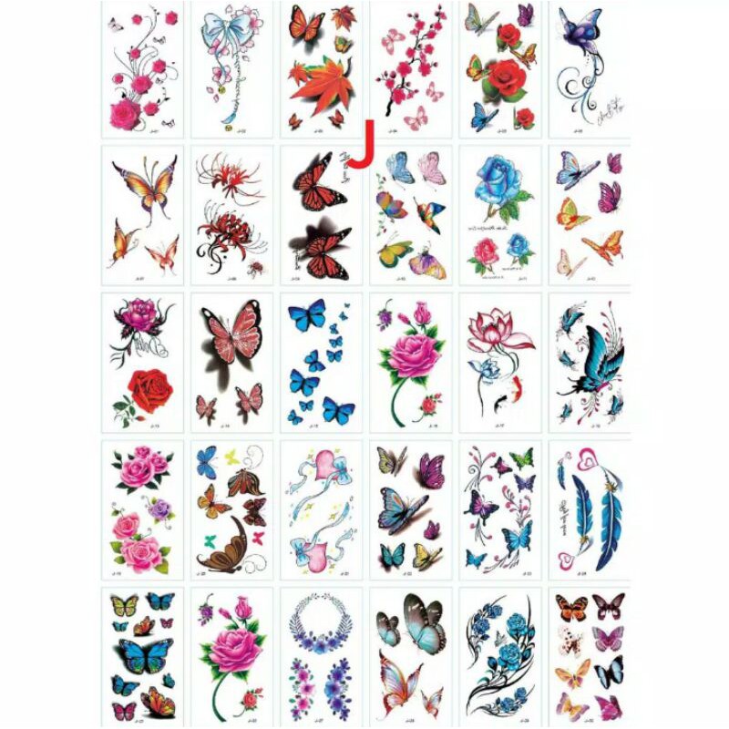 PAKET 15 GAMBAR BEBAS PILIH/Tatto Temporer/Tatto Temporary