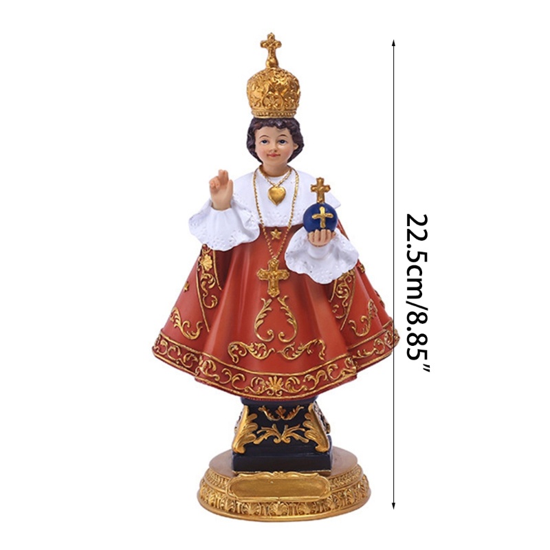 Ornamen Miniatur Patung Jesus Bahan Resin