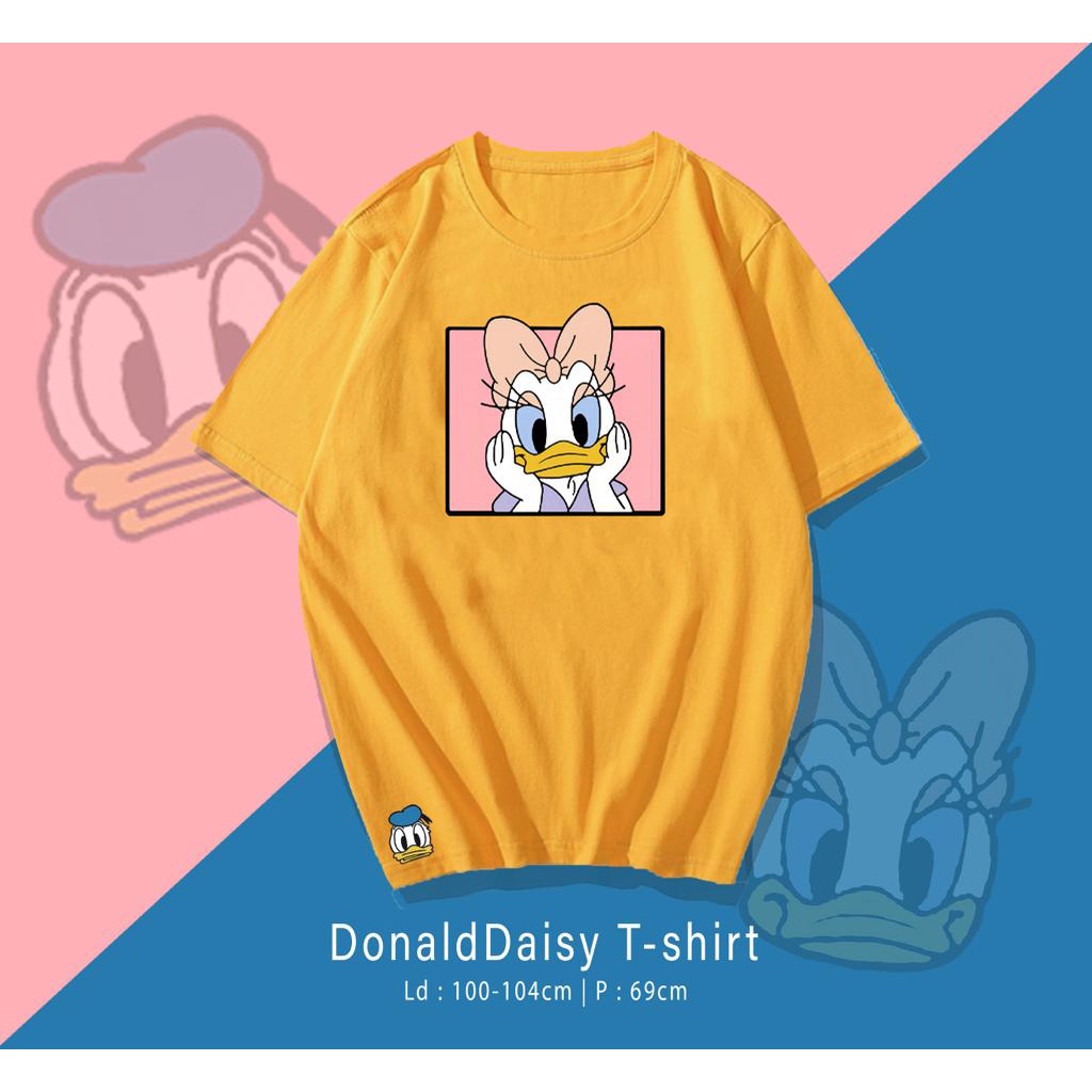 KAOS DONALD DAISY T-SHIRT / KAOS WANITA / KAOS SANTAI / KAOS KEREN / KAOS OVER SIZE / KAOS UK M - XL