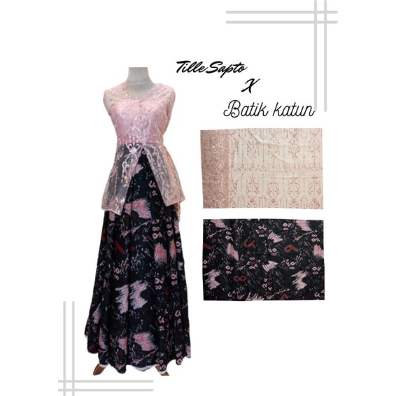 KAIN BATIK BSY FOIL batik halus bawahan kebaya ( HARGA TERTERA PER 0,5 METER )