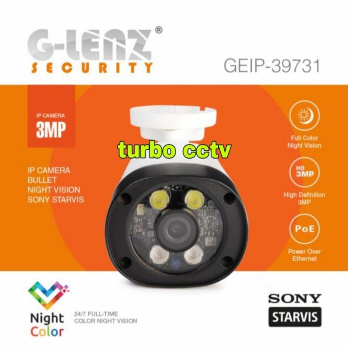 Ip Camera Outdoor 3Mp Full Colorvu Onvif , Ip Cam Glenz Poe, Ipcam Terlaris R34A