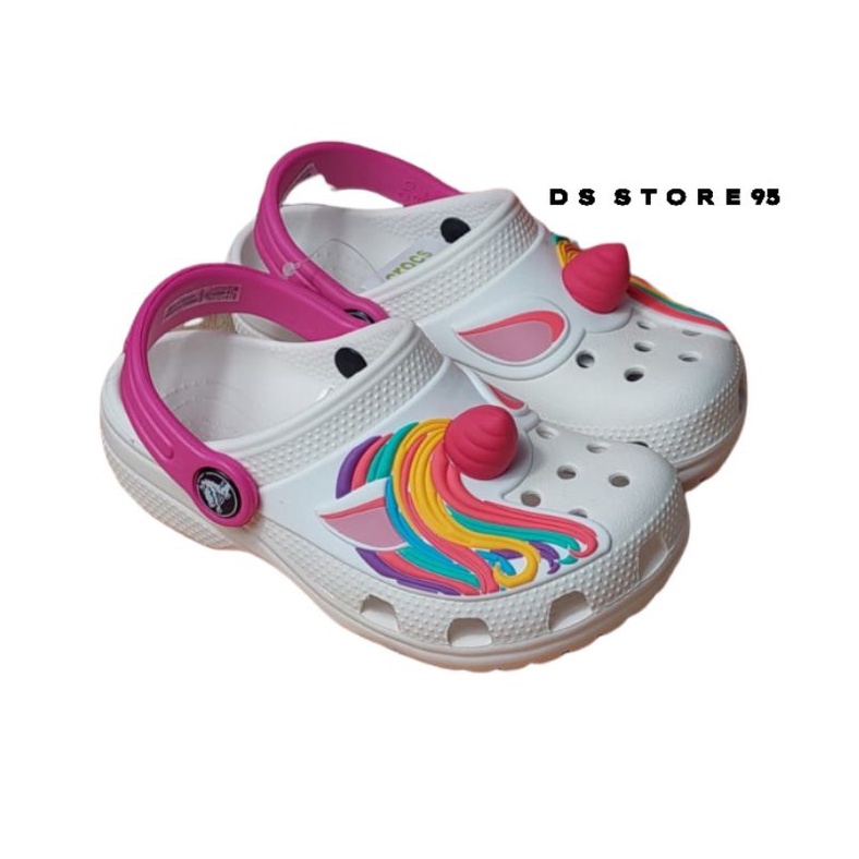 SANDAL CROCS ANAK UNICON 3D / CROCS PONY / CROCS UNICON ANAK PREMPUAN