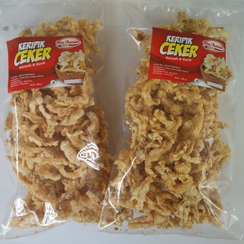 Oleh2 Solo Keripik Ceker Ayam Bu Amin 200 Gr Oleholeh Khas Solo Keripik Kulit Ceker Ayam Shopee Indonesia