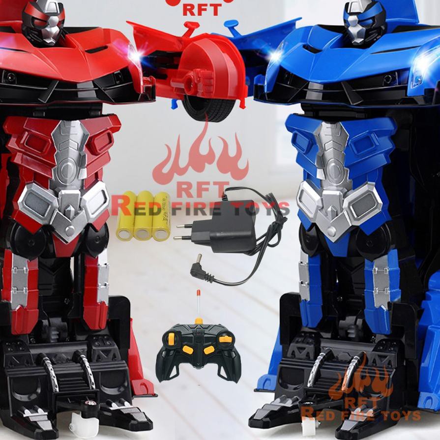 Langsung Kirim..mrc-638   REDFIRE TOYS RC Mobil Remote transform Robot hurtling Ares Berubah Jadi Mo