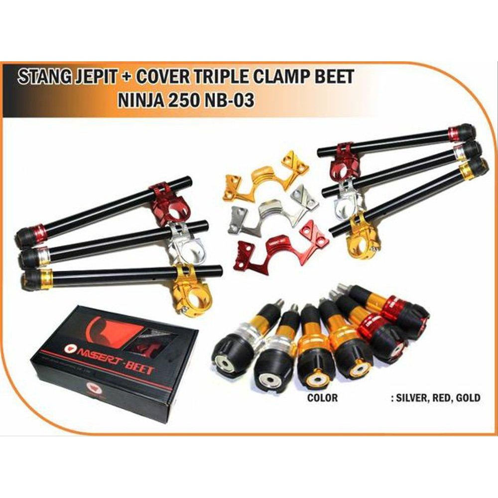 MURAH ABIS stang jepit ninja 250r karbu ninja 250 fi , stang set