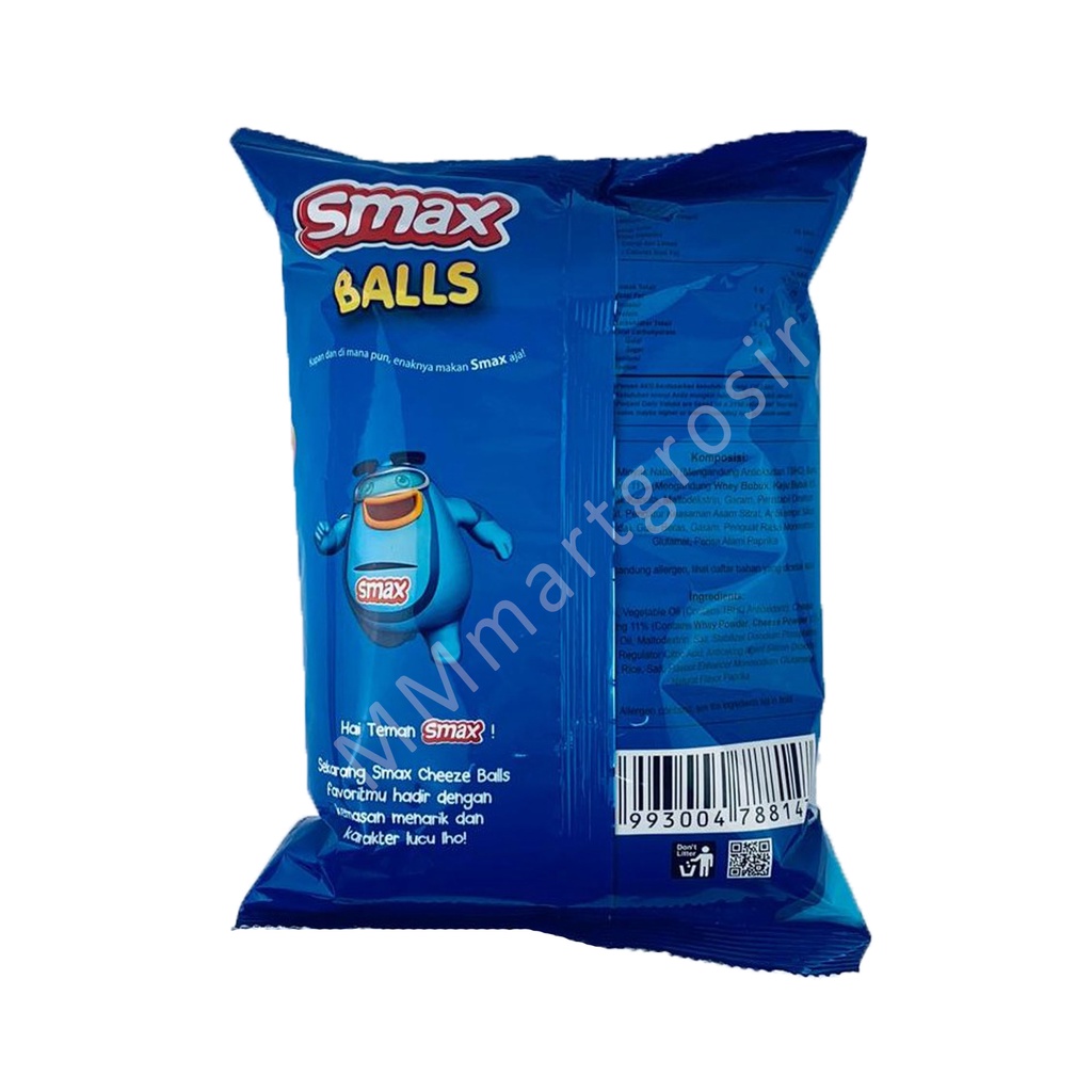 SNACK SMAX BALLS CHEESE FLAVOUR 70g