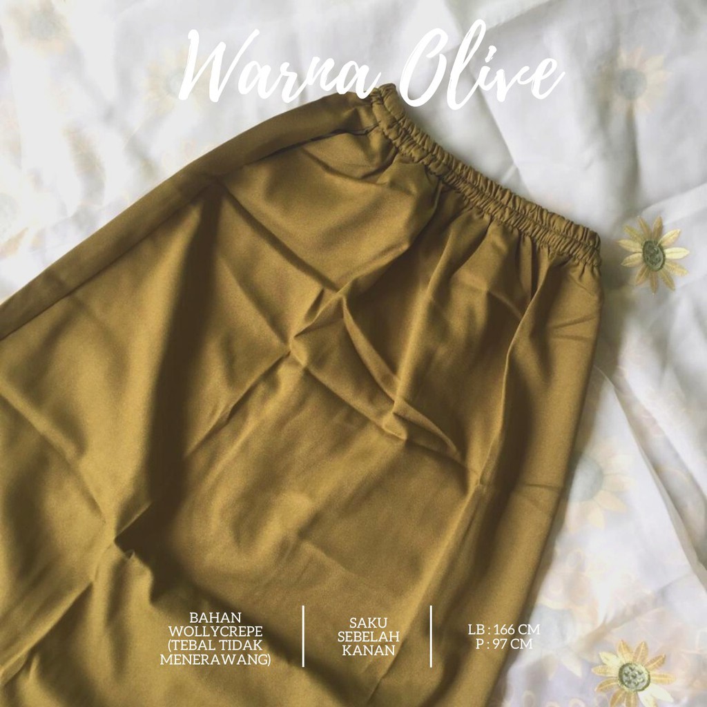 Rok Syari Wollycrepe Murah