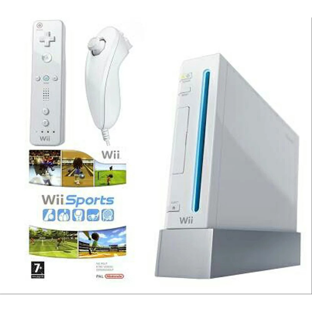 Nintendo Wii+ Remot Nunchuk+ Fledisk 32/Hdd 250GB/Hdd 500gb Full Games