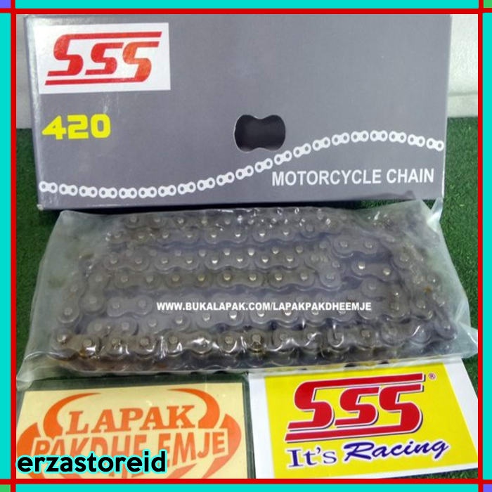 RANTAI SSS 420 108 HITAM BLACK RANTE 420 108L SSS ORIGINAL LAPAK PAKDHE EMJE Elegan