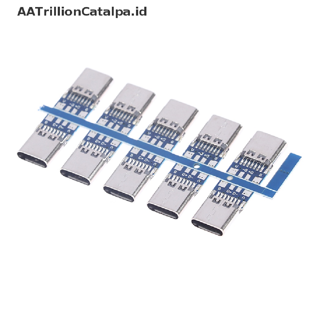 Aatrillioncatalpa 10pcs Konektor USB 3.1 Tipe C 14 Pin Female