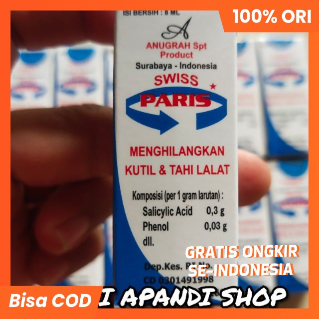 [ORIGINAL100% BPOM] SWISS PARIS LOTION PENGHILANG KUTIL DAN TAHI LALAT