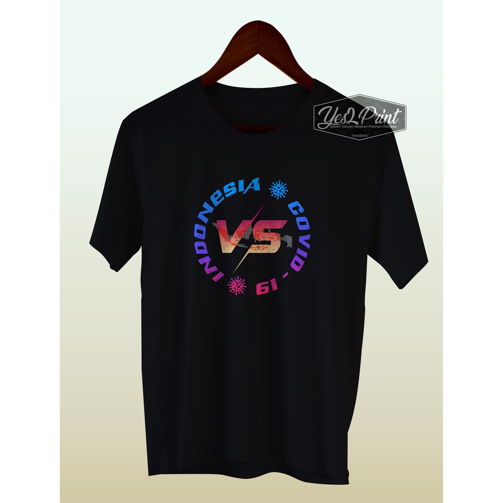 Kaos Covid 19 VS Indonesia Cotton Combed