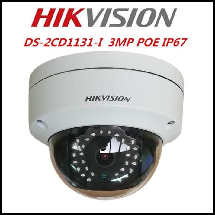 New Ip Camera Hikvision 3Mp Ds-2Cd1131-I / Support Poe + Wdr Kamera Pengintai Paling Murah