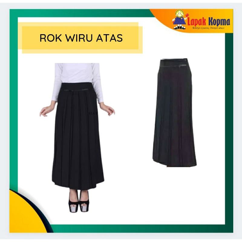 Rok Wiru Hitam / Rok Wiru / Rok Kuliah / Rok Formal / Rok Sekolah / Rok PKKMB / Rok Ospek / MOS