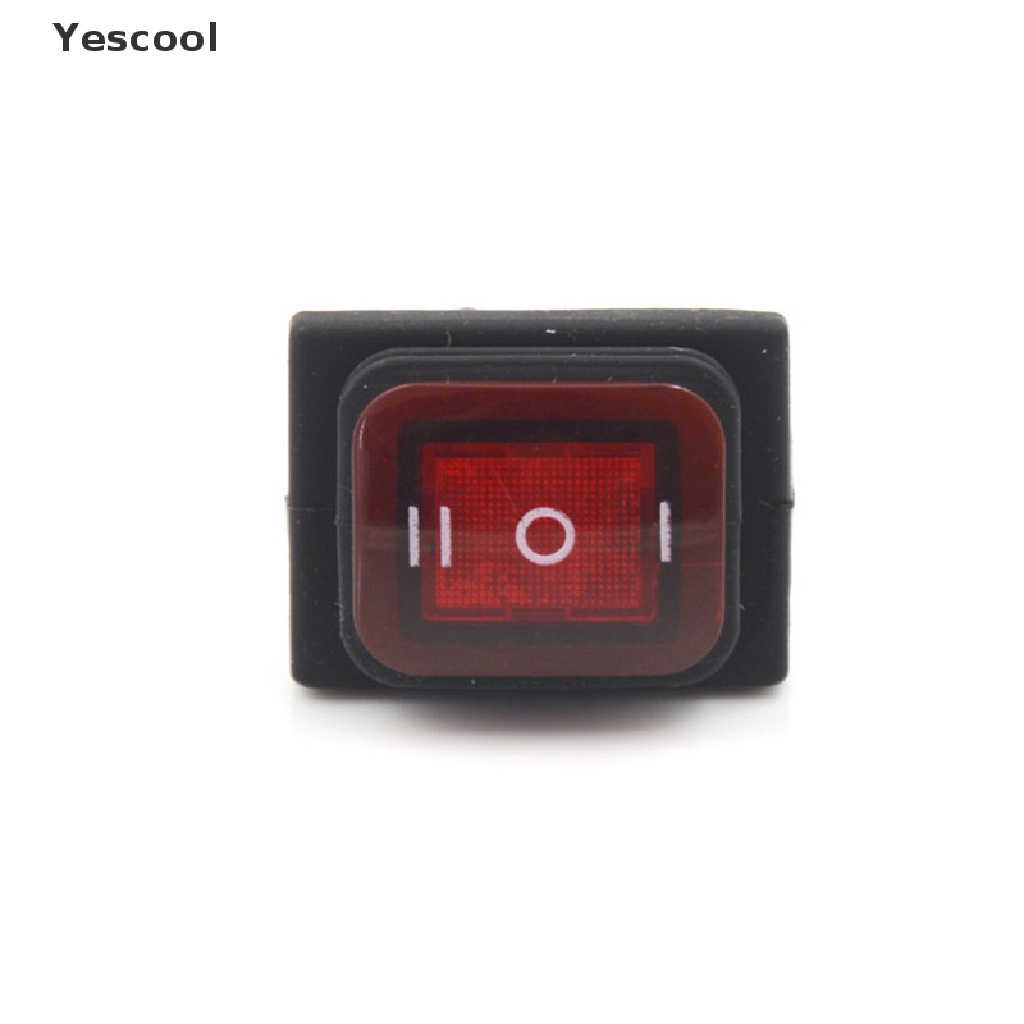 Yes Saklar Rocker Switch 3 Posisi 6Pin DC 12V Anti Air Dengan Lampu LED Untuk Mobilperahu