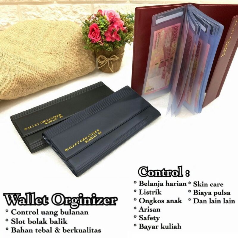 Dompet pengatur  keuangan wallet organizer pengatur keuangan bulanan Dompet disiplin uang Dompet wal