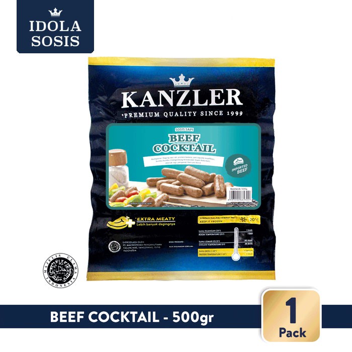 

1 Pack - Kanzler Sosis Beef Cocktail 500gr