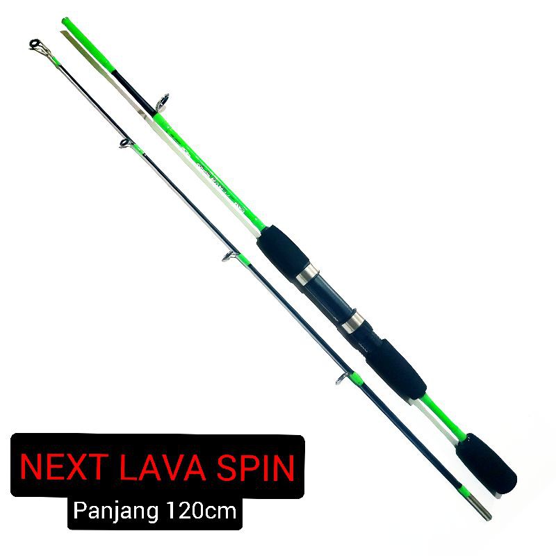 Joran Next Lava Spin 120Cm. Hijau