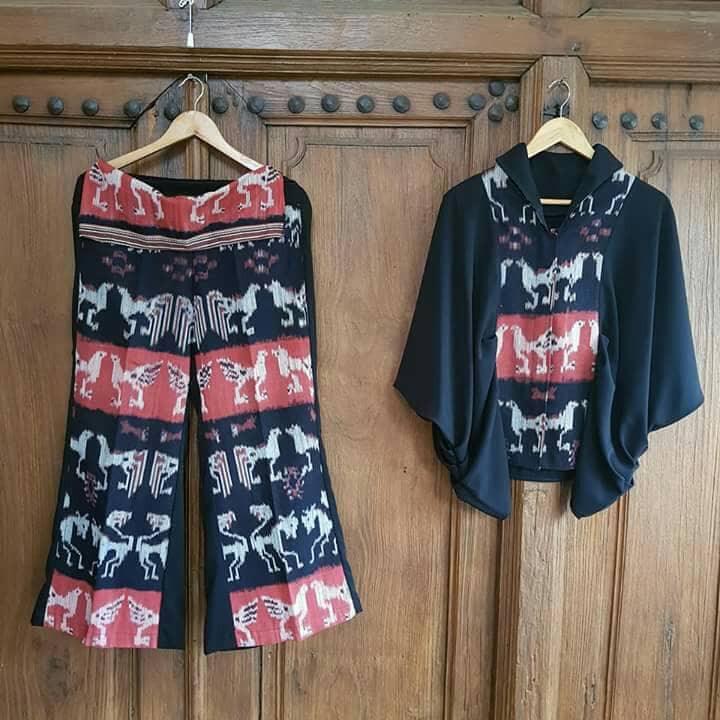 Promo Baju Setelan Wanita Etnik Kulot Tenun Sumba Kaliuda Ntt Shopee Indonesia