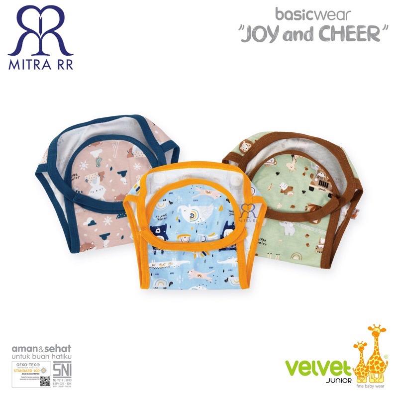 (3PCS) Velvet Junior Popok Bayi Cuci Ulang Cloth Diaper / Popok Kain Newborn