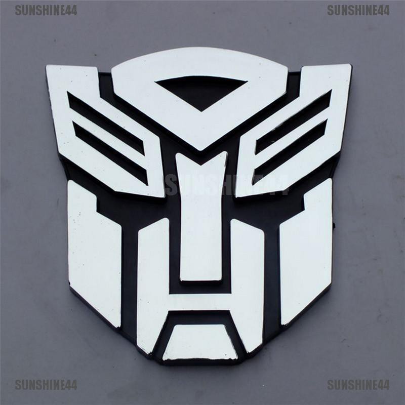 Stiker Emblem Logo Transformers 3d Untuk Mobil