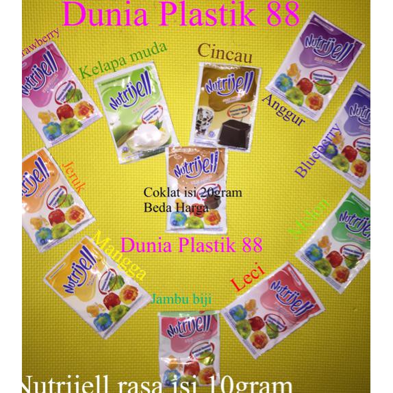 

Sale!! Isi 10Gram Tepung Agar Jelly Powder Nutrijell Nutrijel Aneka Rasa Terbaru