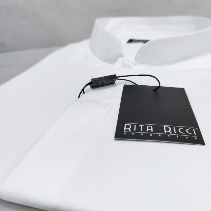 Kemeja Koko Kemko Panjang Pria Rita Ricci Dobby Katun Non Manset Jumbo Komimishop