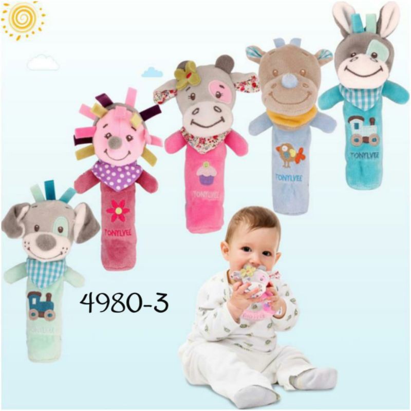 SALE Boneka Rattle stick karakter / Rattles Mainan Bayi bunyi