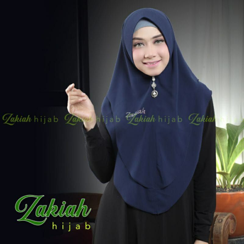 KHIMAR OVAL ZAKIAH PREMIUM/KERUDUNG KHIMAR INSTAN ZAKIAH CERUTY BABYDOLL PREMIUM