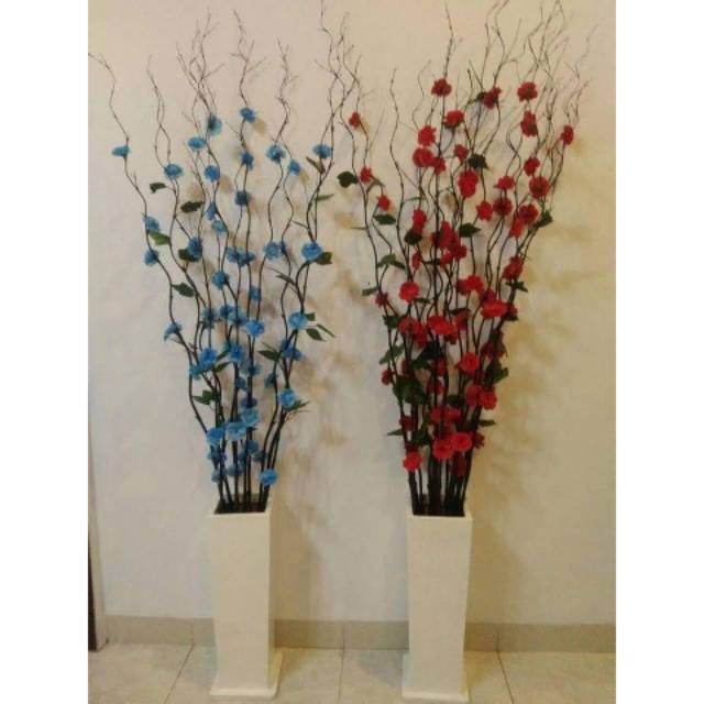 Hiasan bunga bambu ulir