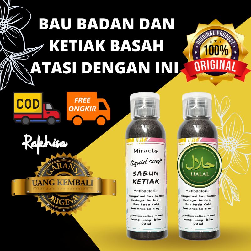 pemutih ketiak SABUN MIRACLE ATASI KETIAK HITAM / BAU BADAN / KETIAK BASAH / NO PAD /NO BURKET / KETIAK PUTIH