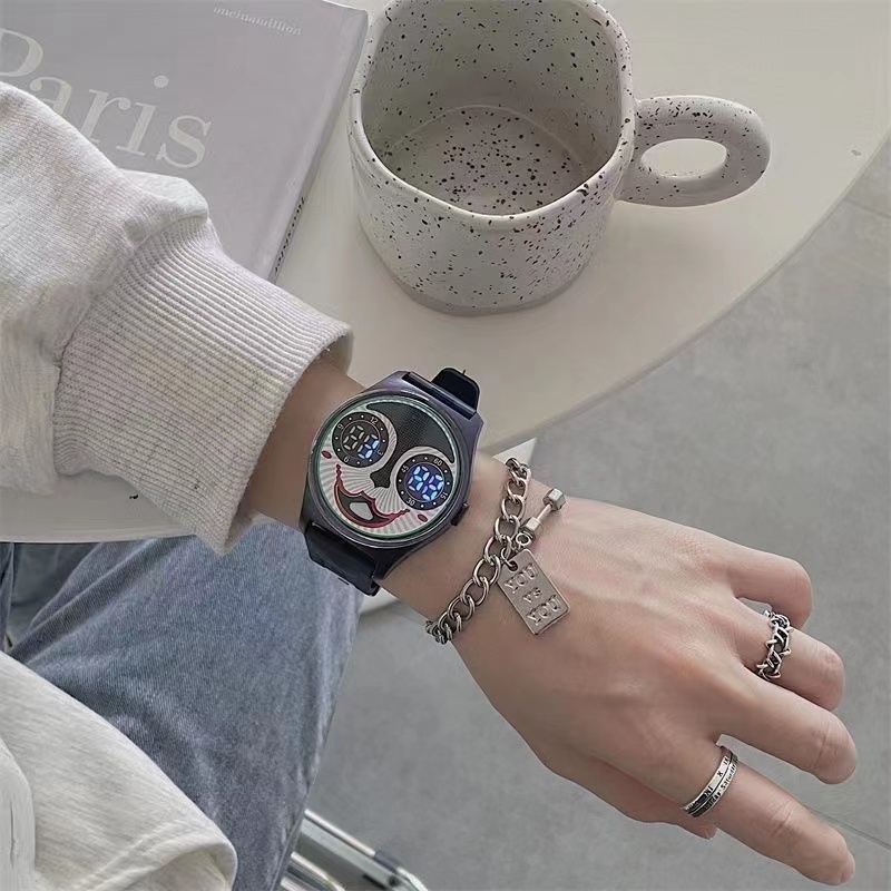 COD✅Jam Tangan Wanita Digital Rubber Vintage Murah Grosir Fashion  W237