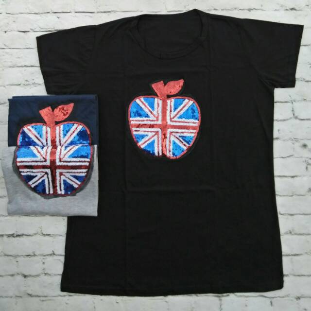 JUMBO APPLE 7692 BIGSIZE MATERIAL KAOS KATUN FIT TO XXL MERK CUPCAKE