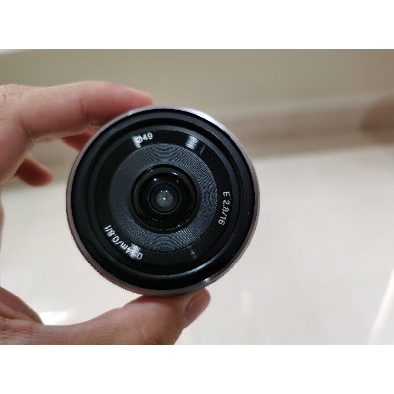 lensa mirrorless sony fix 16mm f2.8 emount Mulus perfect a6000 a6400