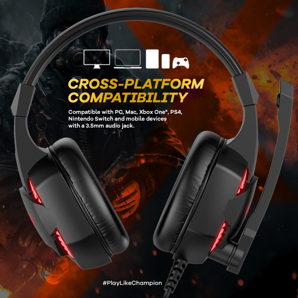 Headset Gaming Headphone Gaming Noise Cancelling JETEX GA1