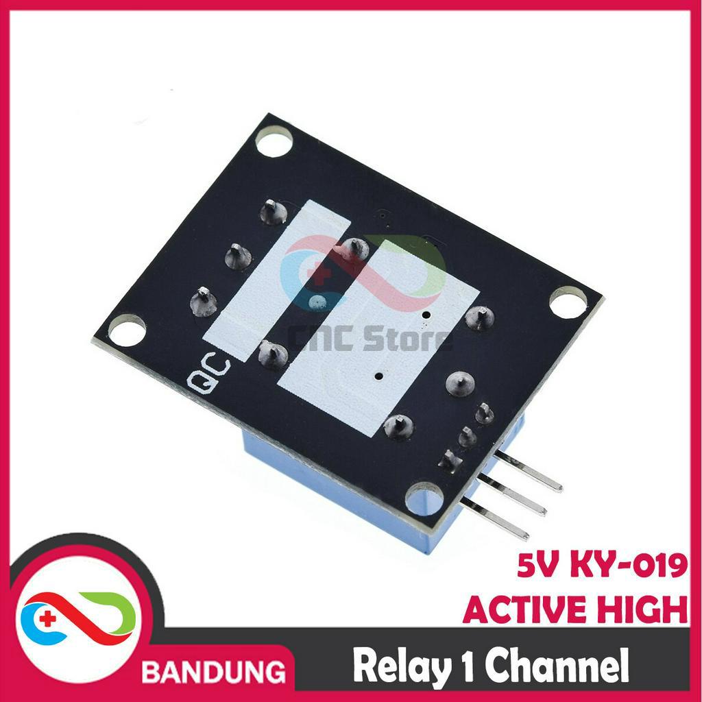 MODULE RELAY 5V 1 CHANNEL 5V KY-019 ACTIVE HIGH TRIGER RELAY 1 CHANNEL