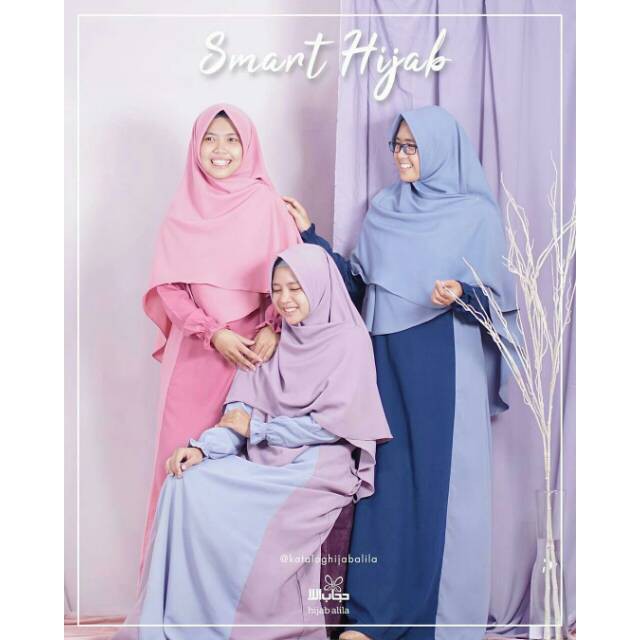 AL SMARTHIJAB By Hijab Alila Set Gamis Syari Simpel Terlaris