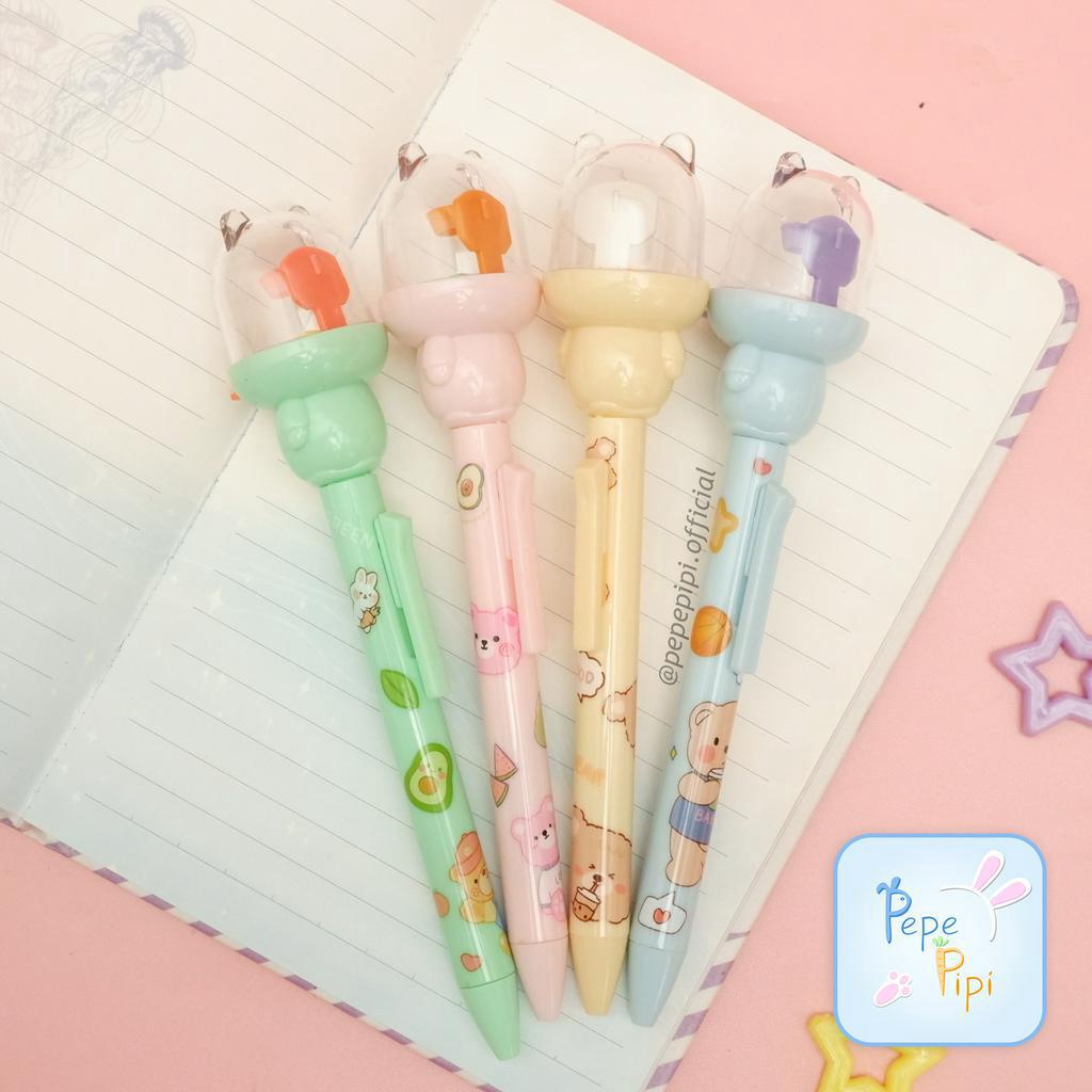 Pena 3D Mekanik Mainan Basket Bear MD-120 Pulpen Gelpen Pen Bolpen