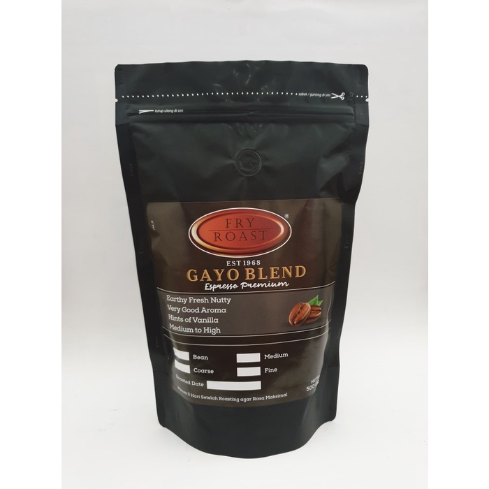 

DISKON - (BISA COD) KOPI GAYO BLEND ESPRESSO PREMIUM 500 GRAM BIJI DAN BUBUK - BUBUK HALUS